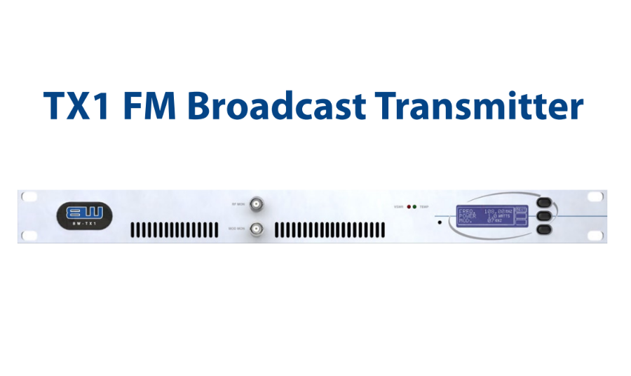 BW Broadcast TX1 10mW - 1W FM Radio Transmitter