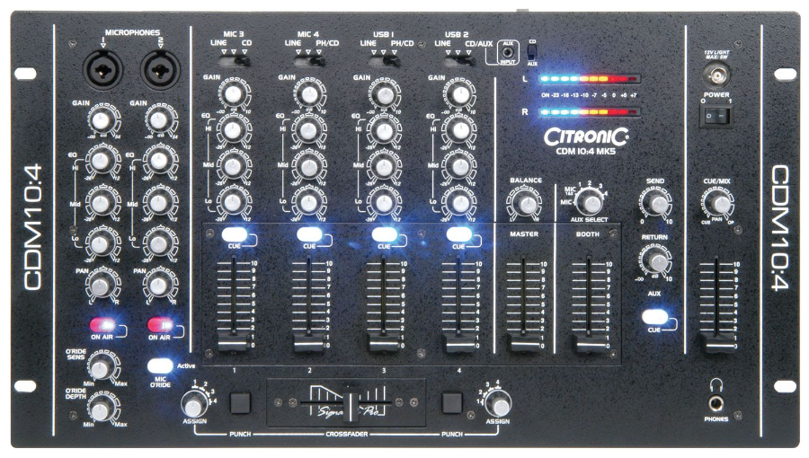Citronic CD10:4 MK5 DJ Mixer