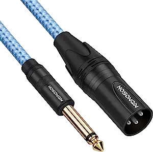 XLR 3 Pin Male - 1/4in Jack TS Male